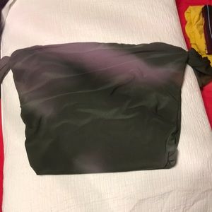 Olive green crop top